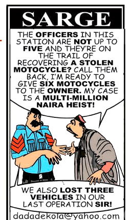 Cartoon: Sarge means business