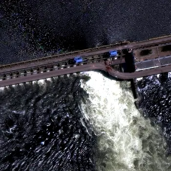 Ukraine accuses Russia of blowing up major dam