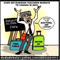 Cartoon: Teachers and earthly rewards