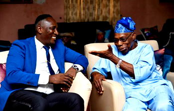 National development: Obasanjo, Prophet Fufeyin meet