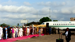 Sanwo-Olu, Gbajabiamila, others receive Tinubu in Lagos amidst tumultuous welcome