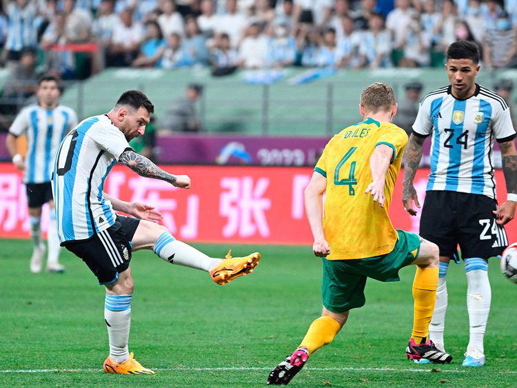 Messi Scores Fastest Career Goal As Argentina Cruise Past Australia Vanguard News 