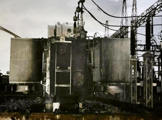 Just In: Fire guts TCN transmission substation in Lagos