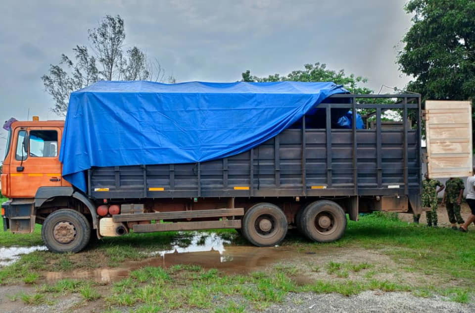 Photos: Troops intercept truck-load of ammunition heading to Anambra