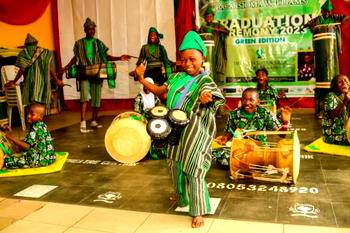 Bariga Kids thrill Lagosians with Janggu Drumming Skills