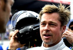 Brad Pitt joins F1 drivers at British GP for upcoming movie
