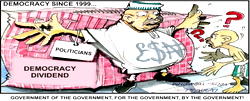 Cartoon: Excuse me sir, ‘who give you belle?’