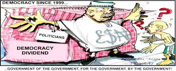 Cartoon: Excuse me sir, ‘who give you belle?’