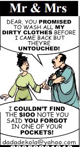 Mr & Mrs: Real reason wives wash hubands’ clothes