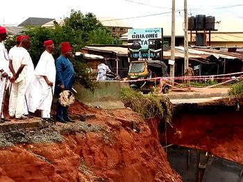 Erosion swallowing Onitsha-Owerri Expressway, other structures