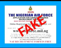 ‘Nigerian Air Force not recruiting’