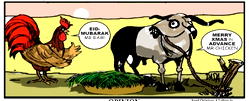 Cartoon: Cock ‘n bull greetings