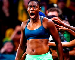 ‘Daddy no vex’, P-Square, Falz, others beg Oshoala’s dad over shirtless celebration