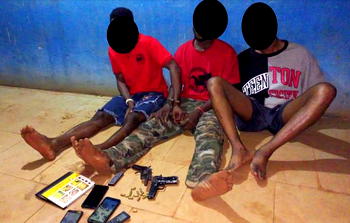 Police intercept armed robbery gang, recover tricycle, 2 pistols in Anambra