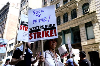 Hollywood shuts down as actors go on strike