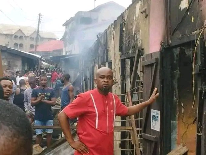 Photos: Fire destroys goods worth millions in Aba market