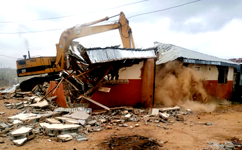 FCTA demolishes illegal buildings, structures in Gishiri community 