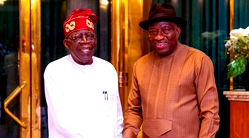 Jonathan meets Tinubu at Presidential Villa