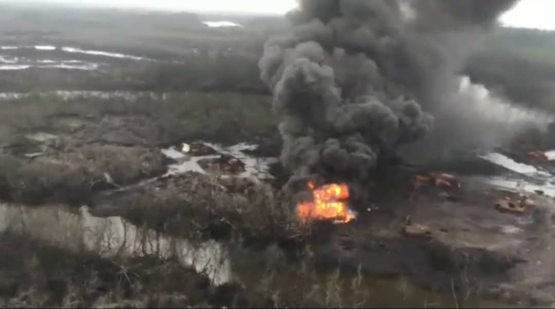 Air Force destroys illegal refinery in Rivers