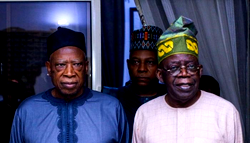 Tinubu in closed-door meeting with ex-APC Chairman, Adamu; Secretary, Omisore