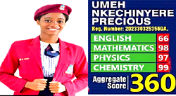 Jamb’s top performer, Kamsiyochukwu gets 8 A’s, 1 B in WAEC
