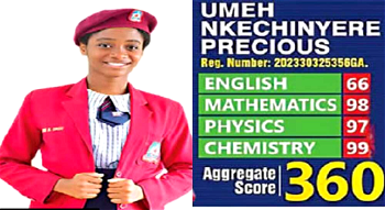 ‘It was my first UTME’ — 2023 JAMB highest scorer, 16-yr-old Kamsiyochukwu reveals ‘strategy’