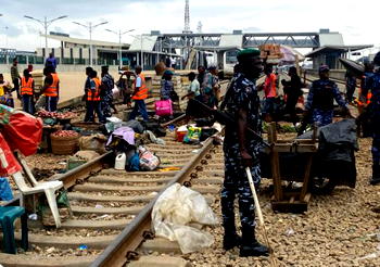 Safety, sanity: Lagos taskforce dislodges traders on Agege rail-track