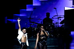 Photos: Wizkid, Tems reunite at Essence festival