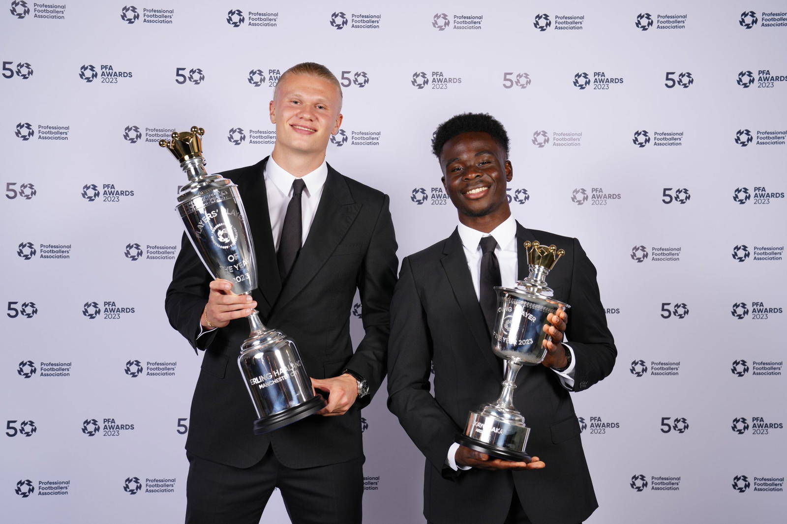 Haaland, Saka Win Player, Young Player Of The Year At PFA Awards ...