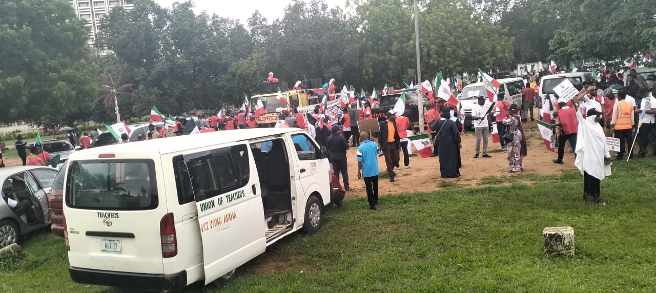 NLC protests against, fuel subsidy removal, economic hardship in Lagos
