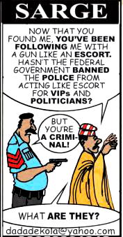 Cartoon: Sarge’s suspect redefines ‘criminals’