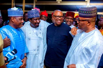 Shettima, Obi, Akpabio, Abbas storm Kano for Dep Sen President son’s wedding