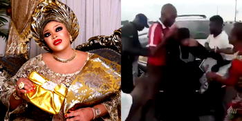 Video: Lagos residents prevent popular socialite, Farida Sobowale from jumping into lagoon