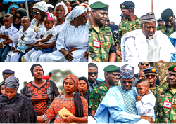 Photos: Tears as Nigerian military buries 20 soldiers killed in Niger
