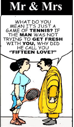 Cartoon: Tennis love language