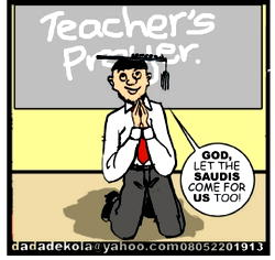 Cartoon: ‘Japa fever catch teacher’