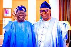 Tinubu, Akpabio meet in Aso Rock