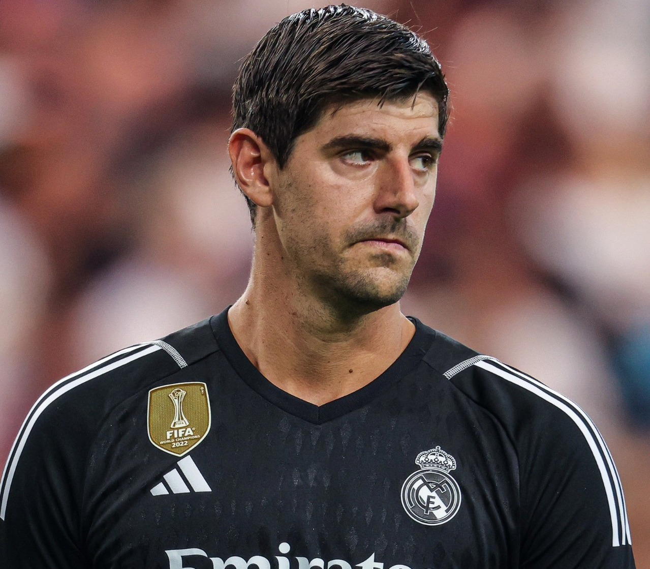 Real Madrid's Courtois leaves training in tears after sustaining