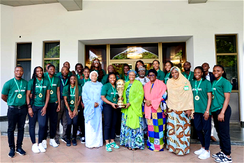 First Lady Tinubu hosts D’Tigress in Aso Rock