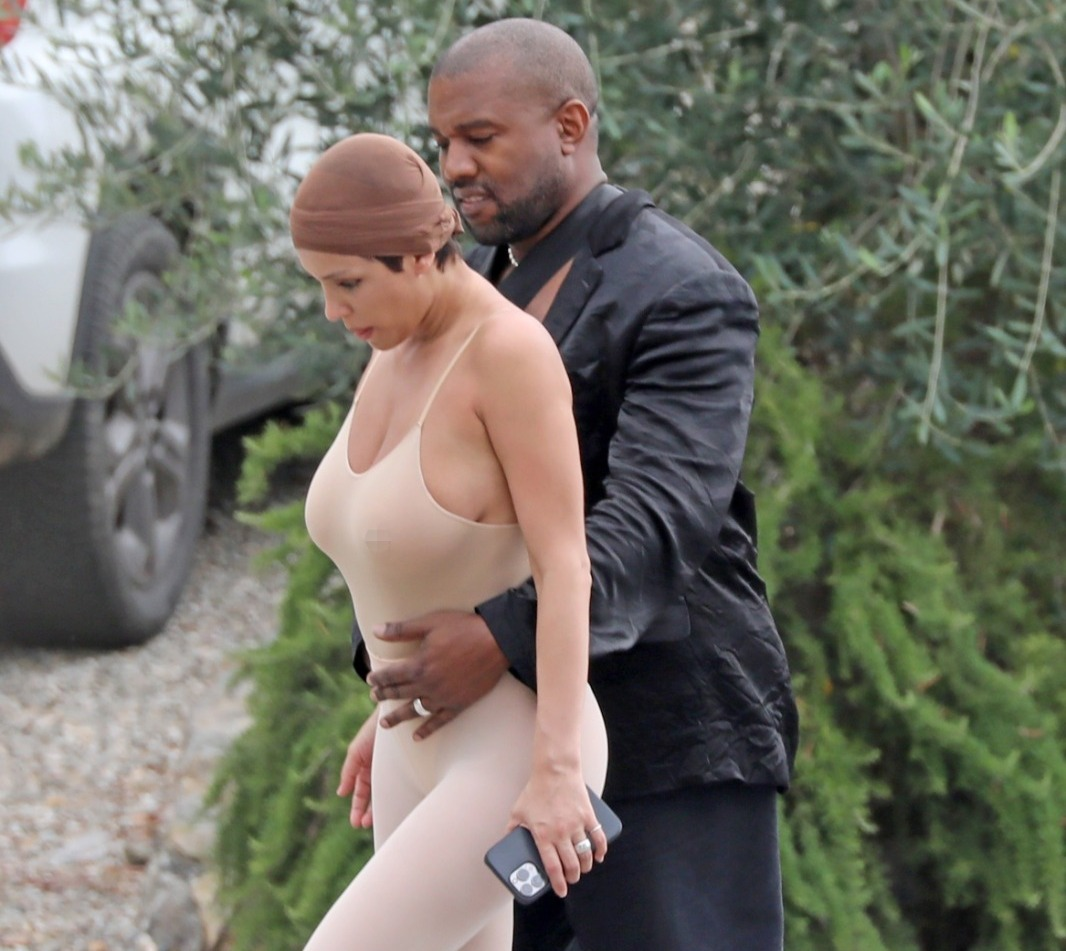 Kanye West's 'wife' steps out in see-through bodysuit without a bra