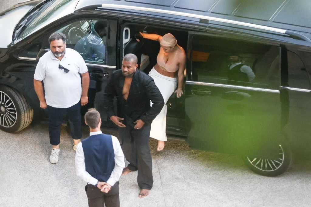 Photos Kanye West Walks Barefoot As ‘wife Bianca Censori Steps Out In Sheer Bra Vanguard News 4298