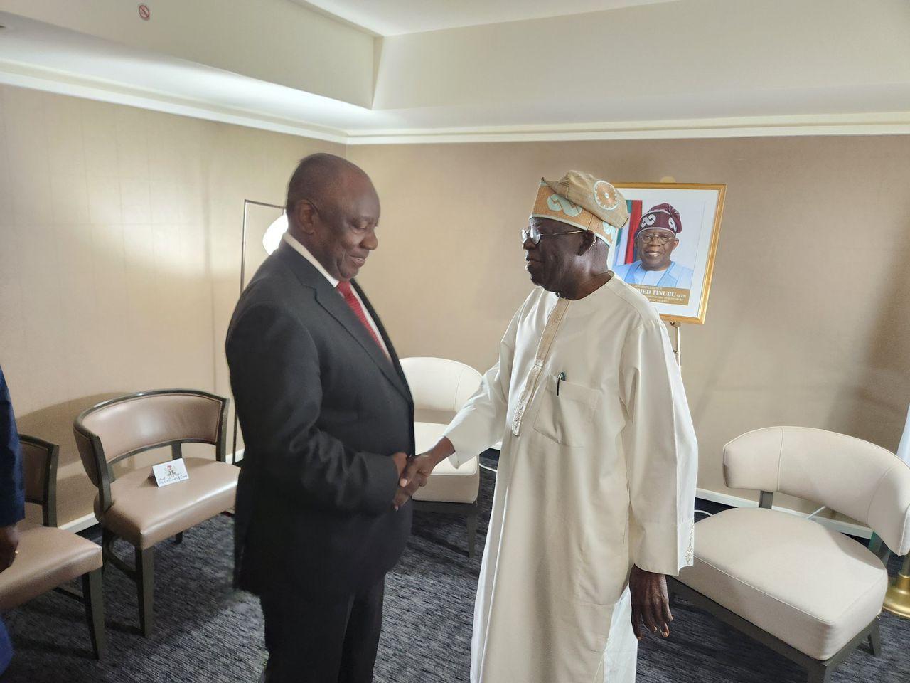 Tinubu holds ‘fruitful’ talk with South Africa president, Ramaphosa in New York