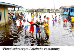 Polobubo sea incursion: Starvation hits flood-displaced Delta villagers