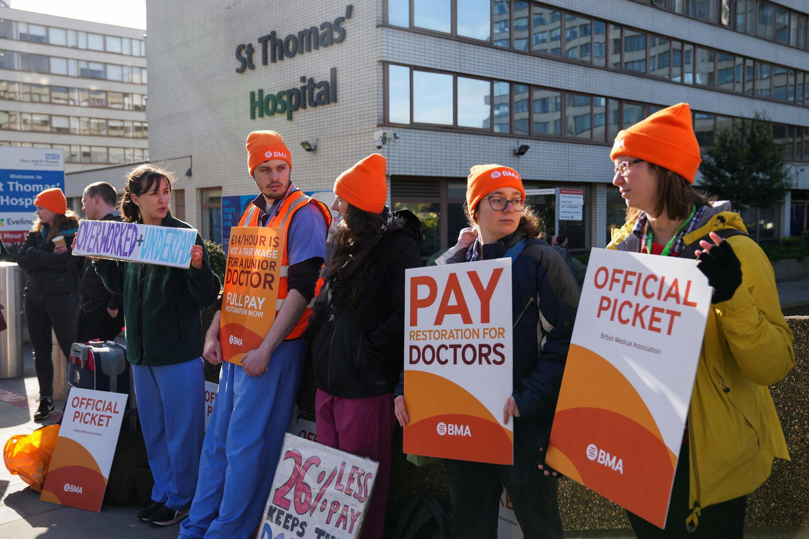 Thousands Of British Doctors Strike Again In Row Over Pay Vanguard News