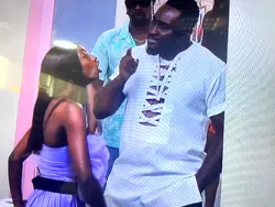 BBNaija AllStars: Pere punches wall in heated argument with Doyin [Video]