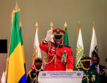 Gabon coup leader, General Nguema sworn in as interim president