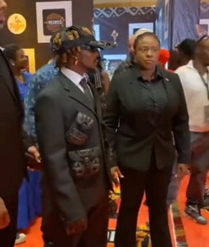Moment Asake Khaid Odumodublvck Arrive At Headies 2023 Awards moment-asake-khaid-odumodublvck-arrive-at-headies-2023-awards