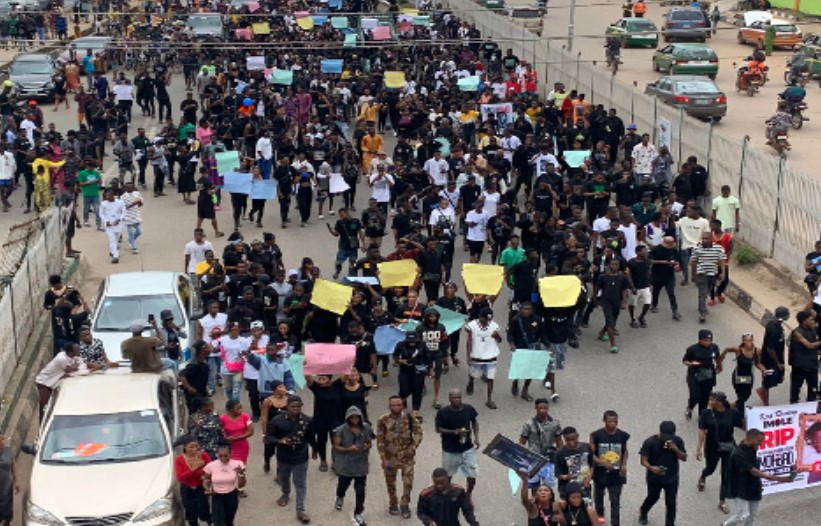 Youths protest, demand justice for Mohbad in Ogun, others