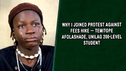 Why I joined protest against fees hike — Temitope Afolashade