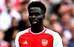 Saka ruled out for October international duty